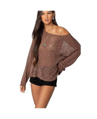 Women's Bri Oversized Boat Neck Sweater