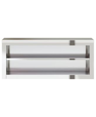 Kitchen Wall Cabinet with Shelf Stainless Steel