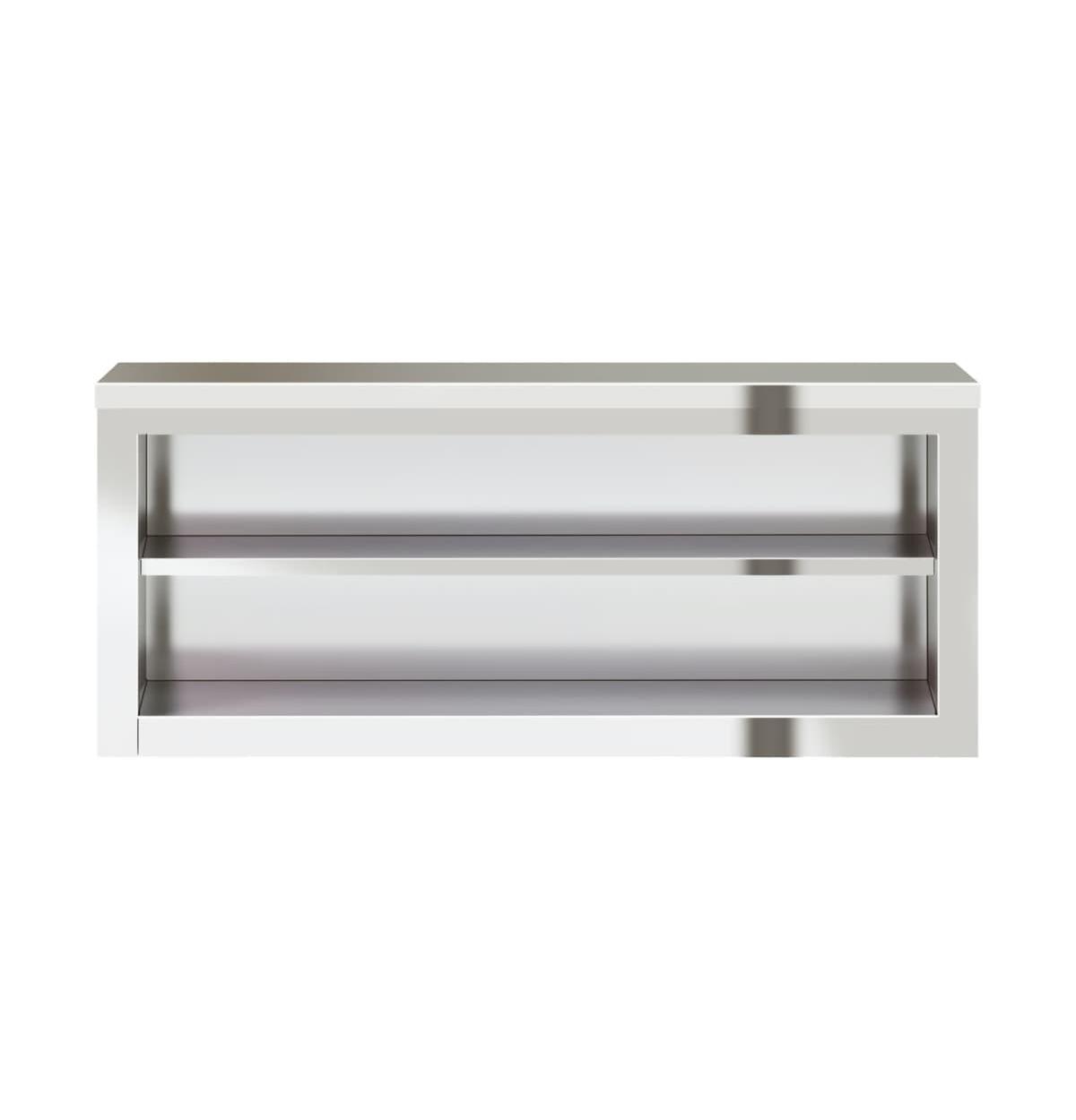 vidaXL Kitchen Wall Cabinet with Shelf Stainless Steel