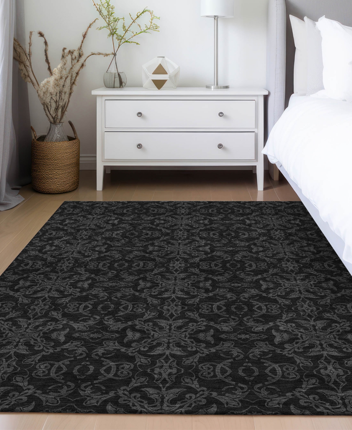 Addison Chantille Machine Washable Acn785 2'6''x3'10'' Area Rug In Gray