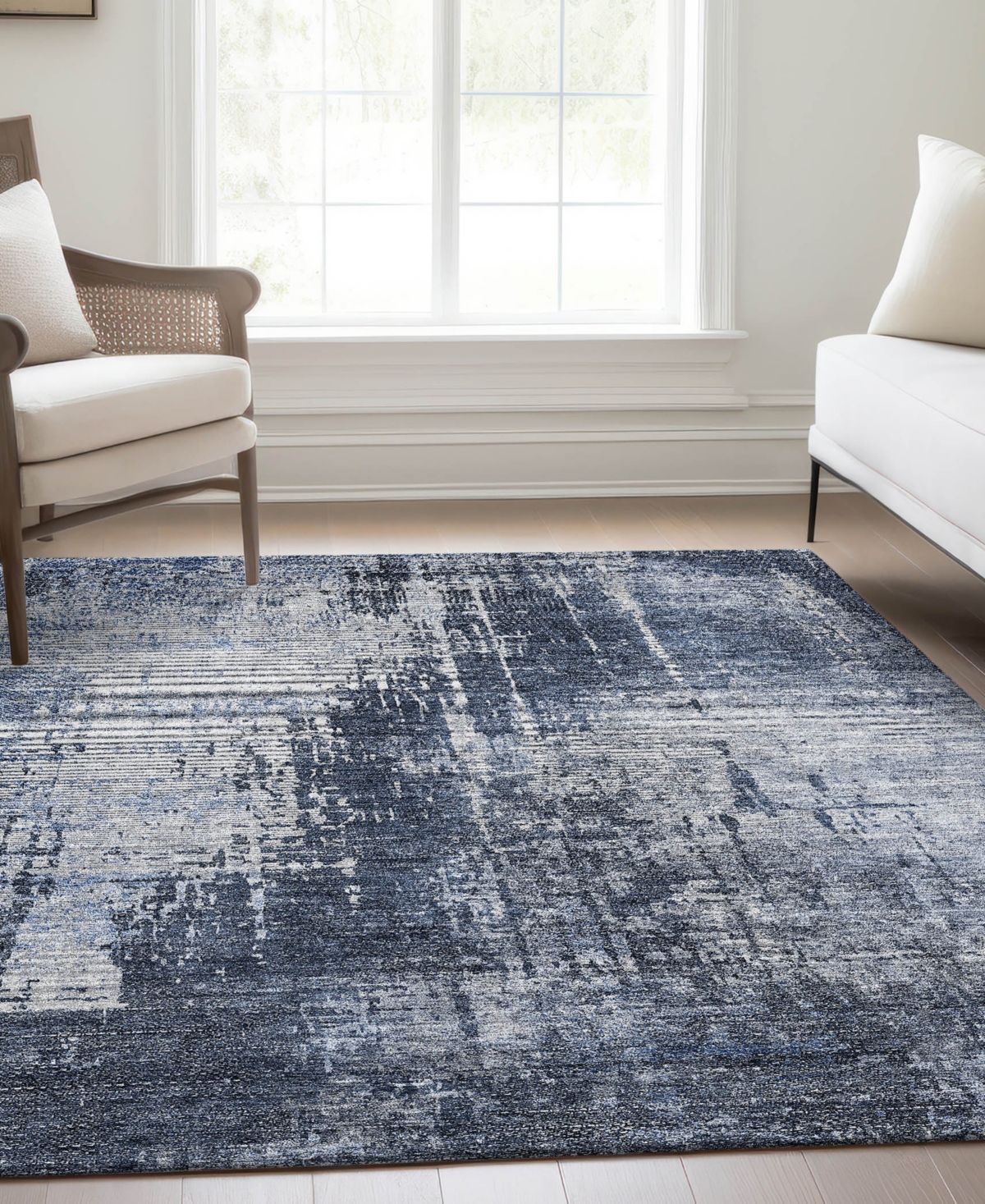 Addison Chantille Acn796 2'6''x3'10'' Area Rug In Navy
