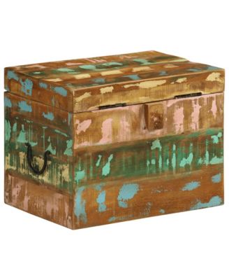Reclaimed Storage Box Solid Wood