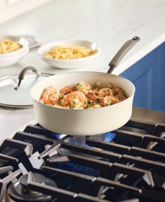 Cucina Ceramic Nonstick 3-Quart Saute Pan with Lid