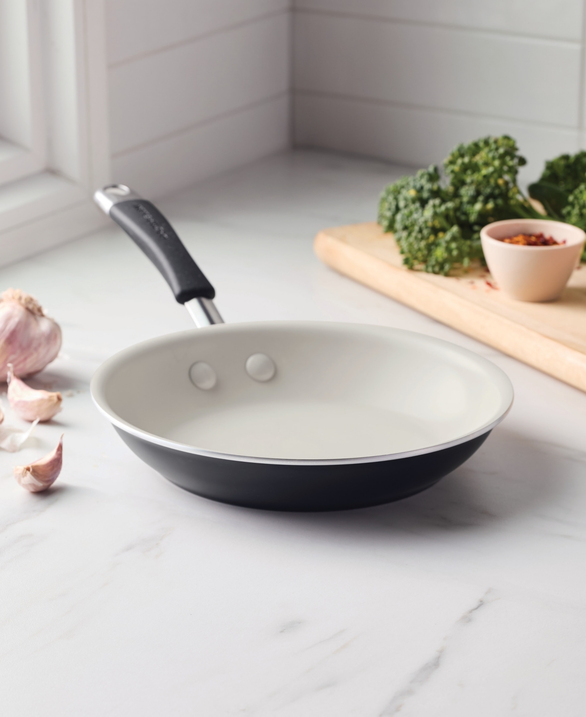 Rachael Ray Cucina Ceramic Peppercorn 12.5in Nonstick Frying P In Peppercorn