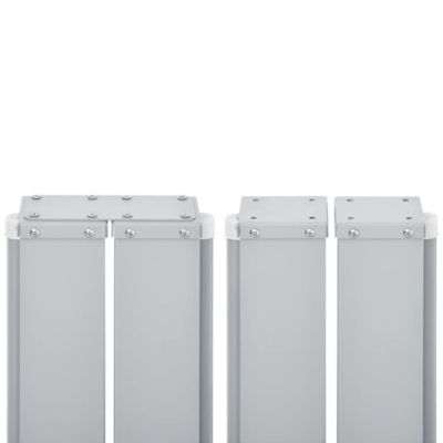 Side Awning Anthracite Polyester with PU coating 55.1x236.2 in