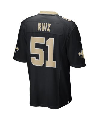 Men's Cesar Ruiz Black New Orleans Saints Player Game Jersey