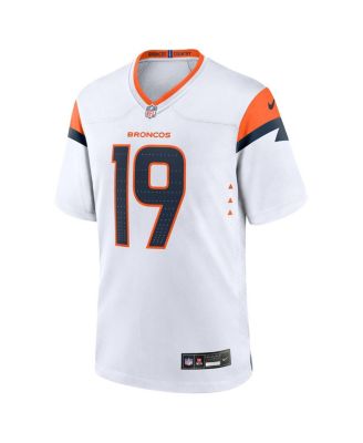 Men's Marvin Mims Jr White Denver Broncos Game Jersey