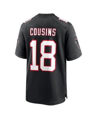 Men's Kirk Cousins Black Atlanta Falcons Alternate Game Player Jersey
