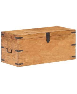 Chest 35.4&amp;quot;x15.7&amp;quot;x15.7&amp;quot; Solid Acacia Wood