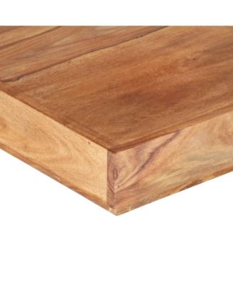Coffee Table 17.7"x17.7"x15.7" Solid Wood Acacia