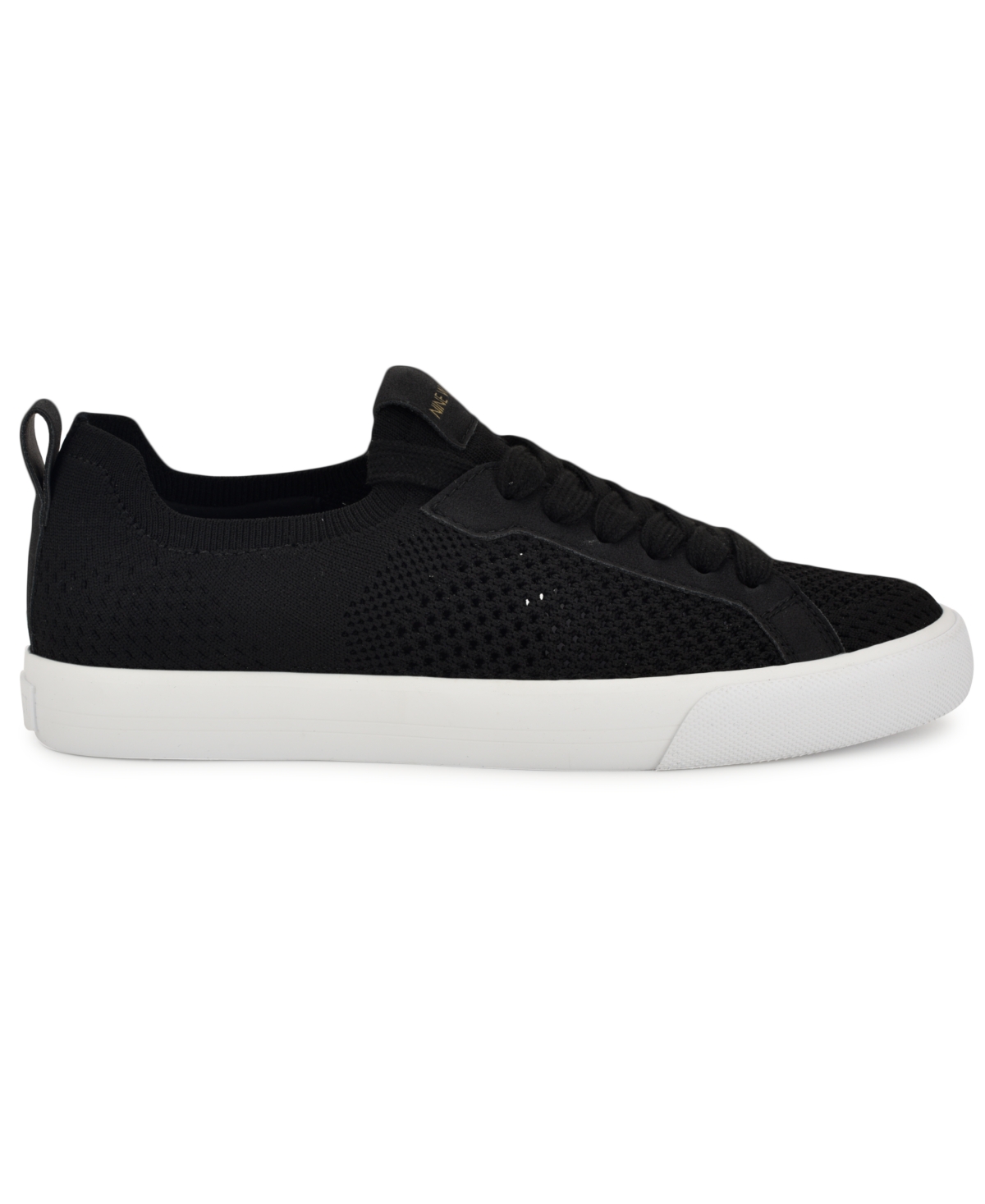 Shop Nine West Women's Looki Mesh Lace-up Sneakers In Black