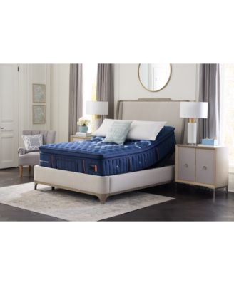 Stearns & Foster Stearns Foster Lux Estate 16 Soft Euro Pillowtop Innerspring Luxury Mattress Collection In Blue