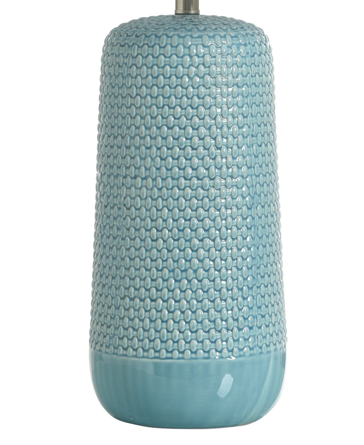 STYLECRAFT HOME COLLECTION 30" METAL GALEY WOVEN WICKER TABLE LAMP 