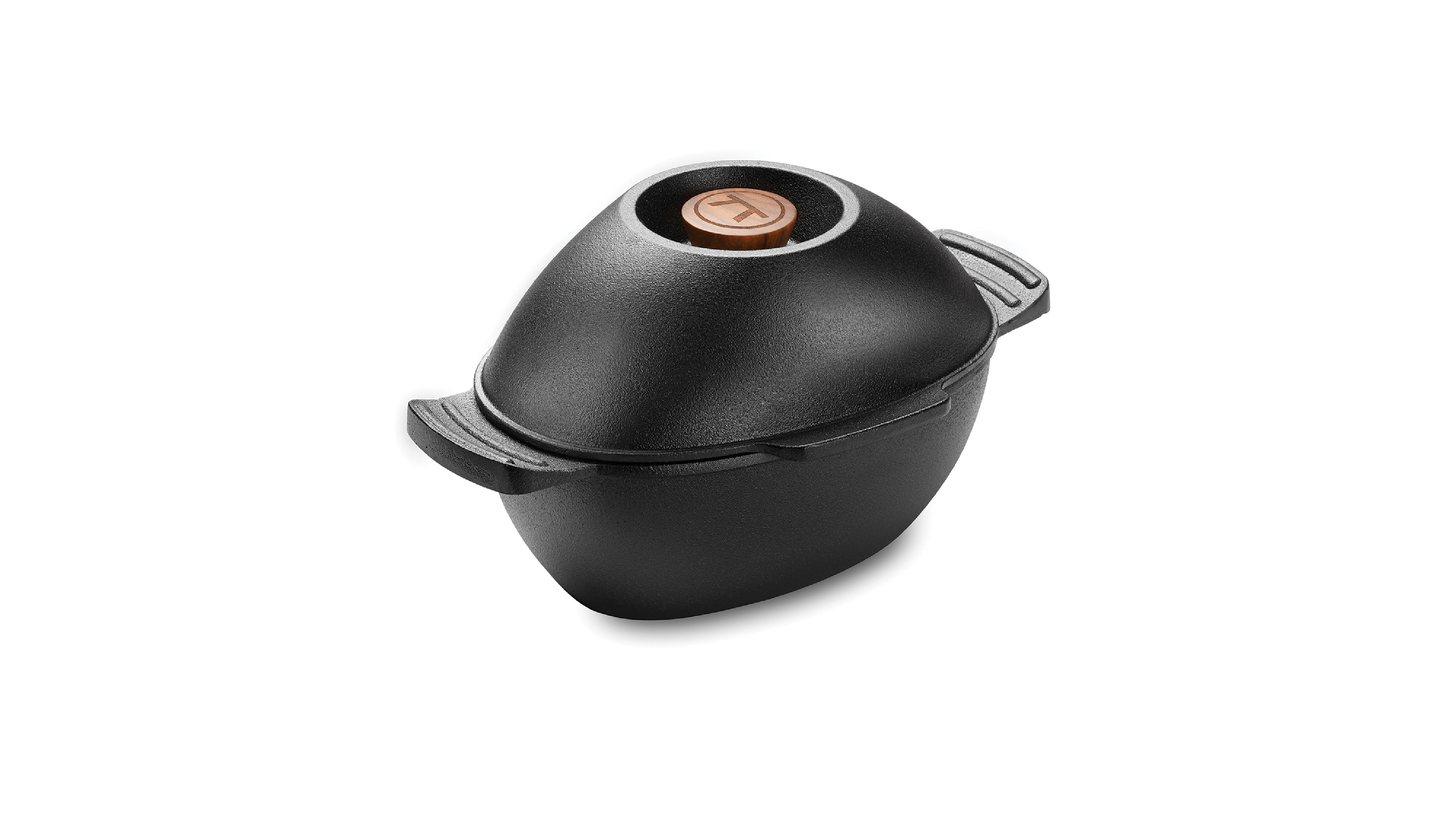 Outset Cast Iron 2.5-Quart Mussel and Seafood Pot with Lid