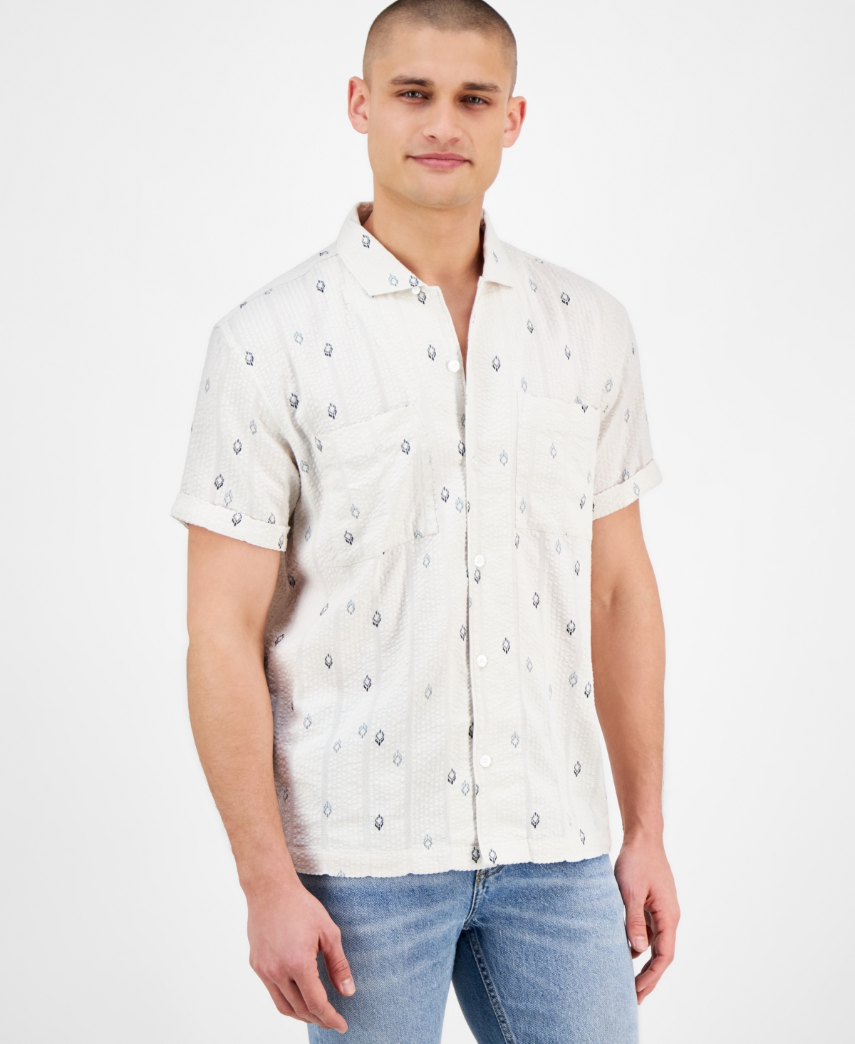 SUN + STONE MEN'S THADDEUS SHIRT, EXCLUSIVELY AT MACY'S 