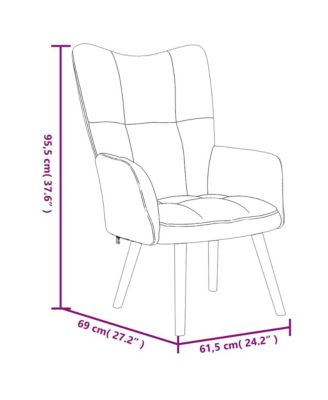 Relaxing Chair Black Velvet