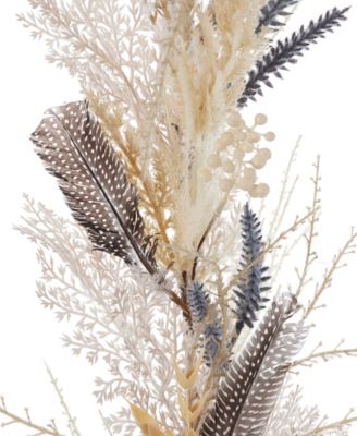 6" Fall Fields Bouquet with Pampas Garland