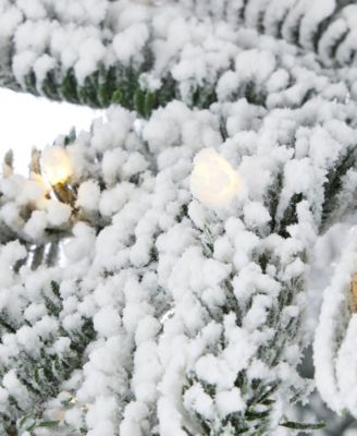 7.5' Artificial Jackson Flocked Pine Tree