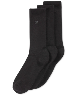 image of Calvin Klein Men-s 3-Pack Cotton Cushion Sole Socks
