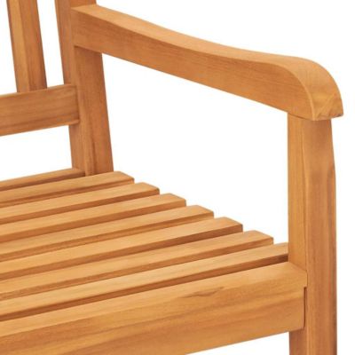 Bench Teak Solid Teak Wood 3-seater