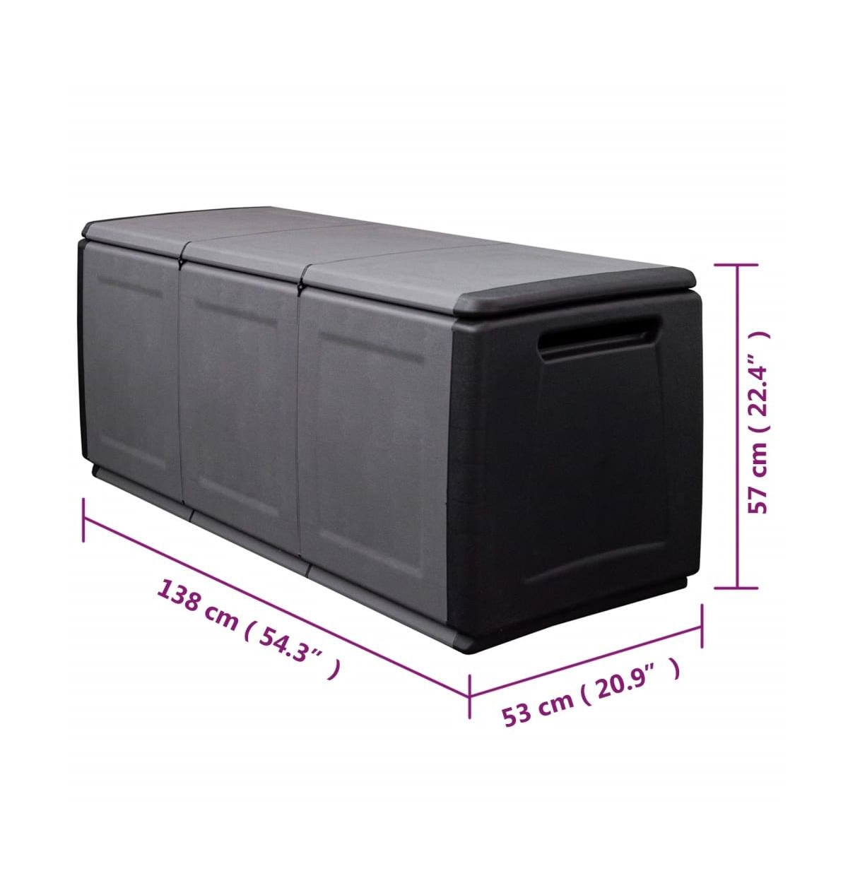 vidaXL Patio Storage Box 54.3