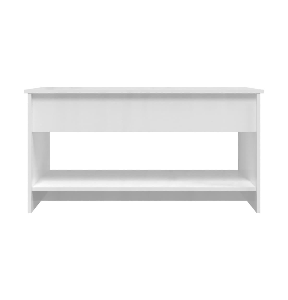 vidaXL Coffee Table High Gloss White 40.2