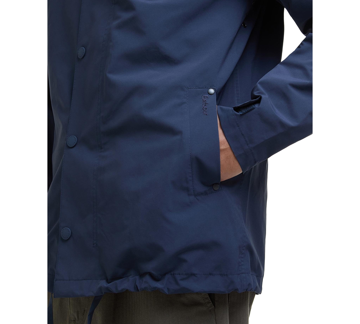 BARBOUR MEN'S QUAY SHOWERPROOF HOODED JACKET 