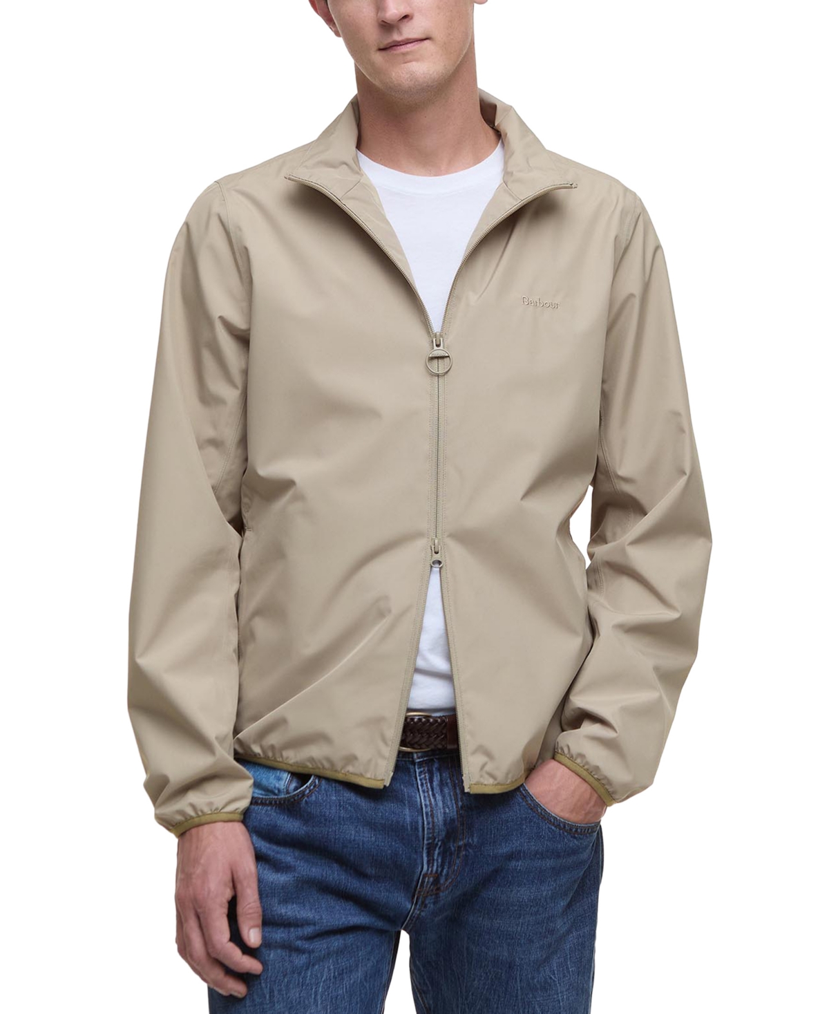Shop Barbour Men's Korbel Waterproof Jacket In Washed Stone