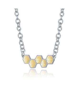 Two-Tone Honeycomb Harmony Bar Pendant