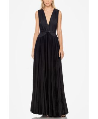 Women's The Jaelyn | Black Pleated Gown