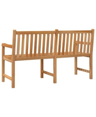 Garden Bench Teak Solid Teak Wood 59.1 in Sturdy Garden Bench