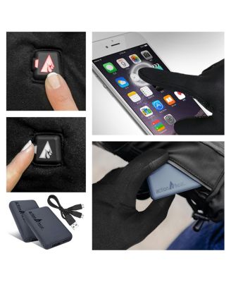 Men's 5V Battery Heated Glove Liners Black - XXL