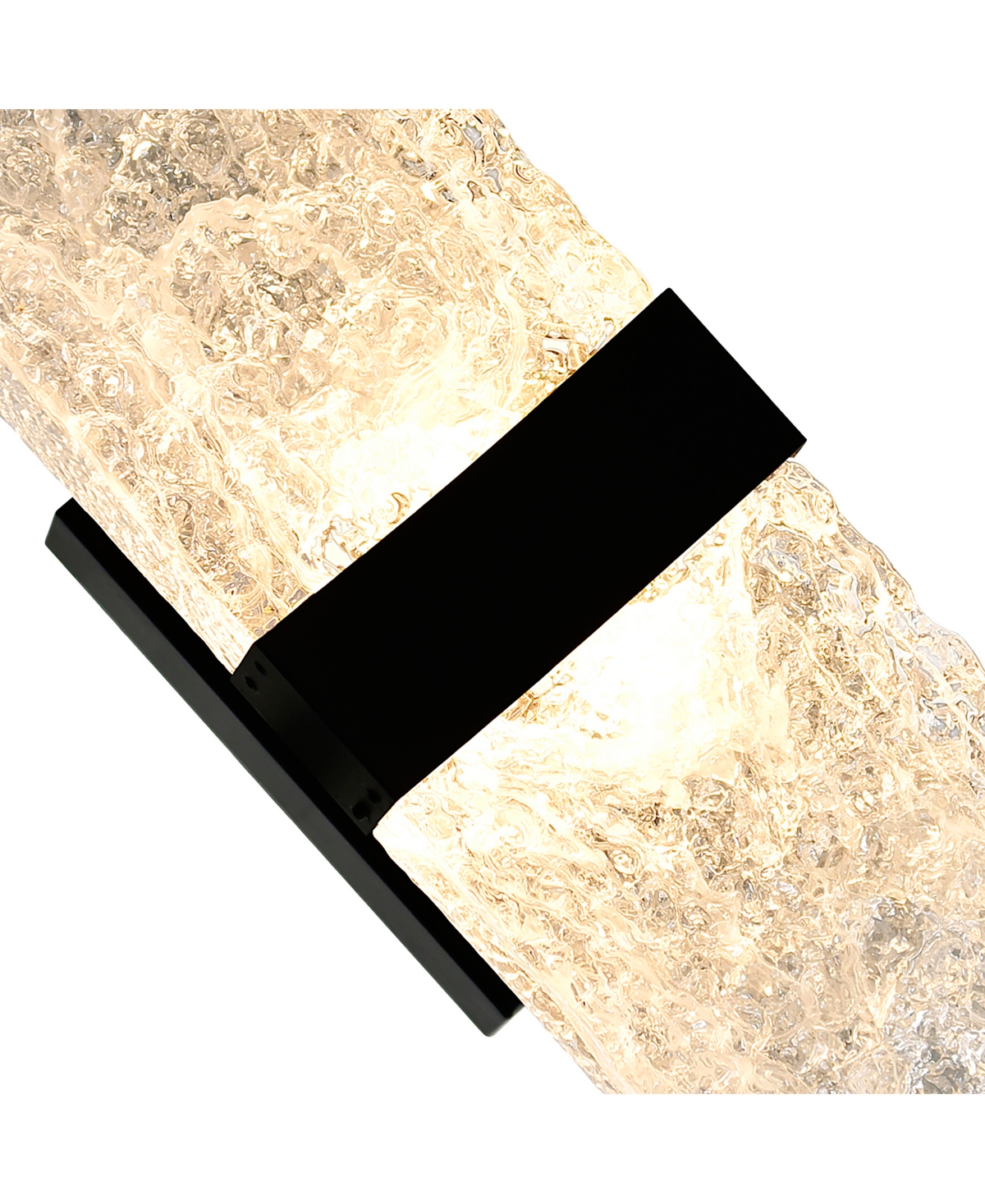 Cwi Lighting 20" Metal Lava Integrated Led Wall Light In Black