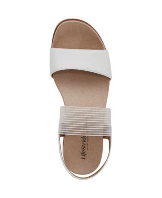 Women's Zing Round Open Toe Wedge Slingback Sandals