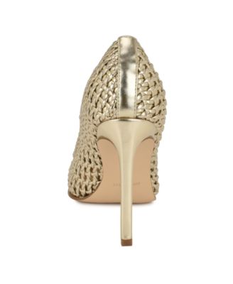 Women's Tatiana Woven Stiletto Pointy Toe Dress Pumps