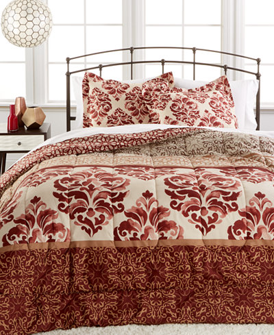 CLOSEOUT! Woodblock 2-Piece Twin Comforter Set