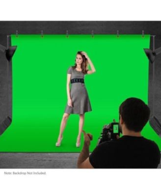 Photo Studio Backdrop Support System, 10ft/3m Wide 6.6ft/2m High Adjustable Background Stand with 4 Crossbars, 6 Backdrop Clamps, 2 Sandbags, and Carrying Bag for Portrait & Studio Photography