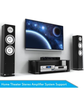 4-Channel Speaker Selector System - Multi-Zone Audio Receiver for Home Theater