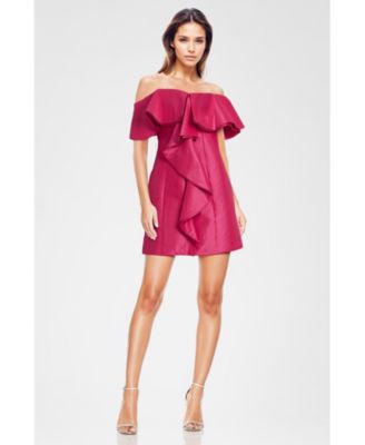 Women's The Blakely | Hot Pink Off-The-Shoulder Cocktail Dress