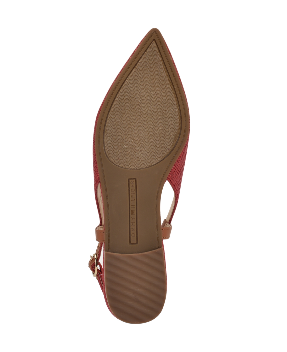 Tommy Hilfiger Women's Vamina Slingback Flats In Red Woven
