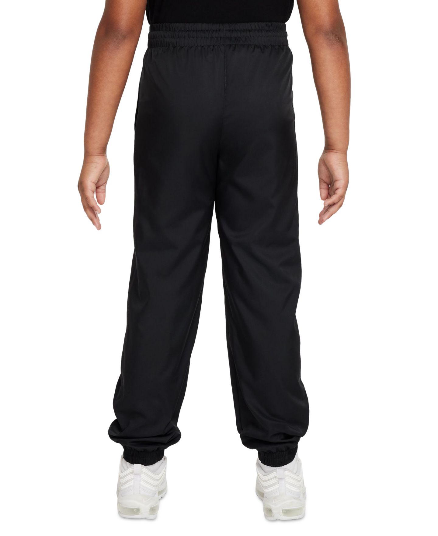 Брюки Nike Sportswear Club Jogger Pants для девочек, цвет: Чёрный / Белый — фото 4
