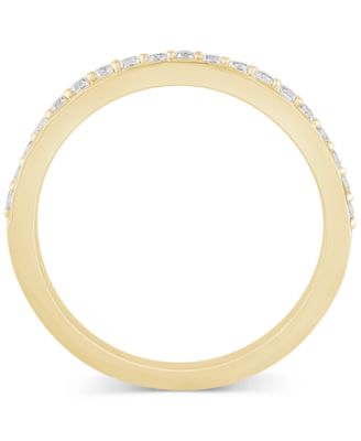 Diamond Faceted Wedding Band (1/4 ct. t.w.) in 14k Gold