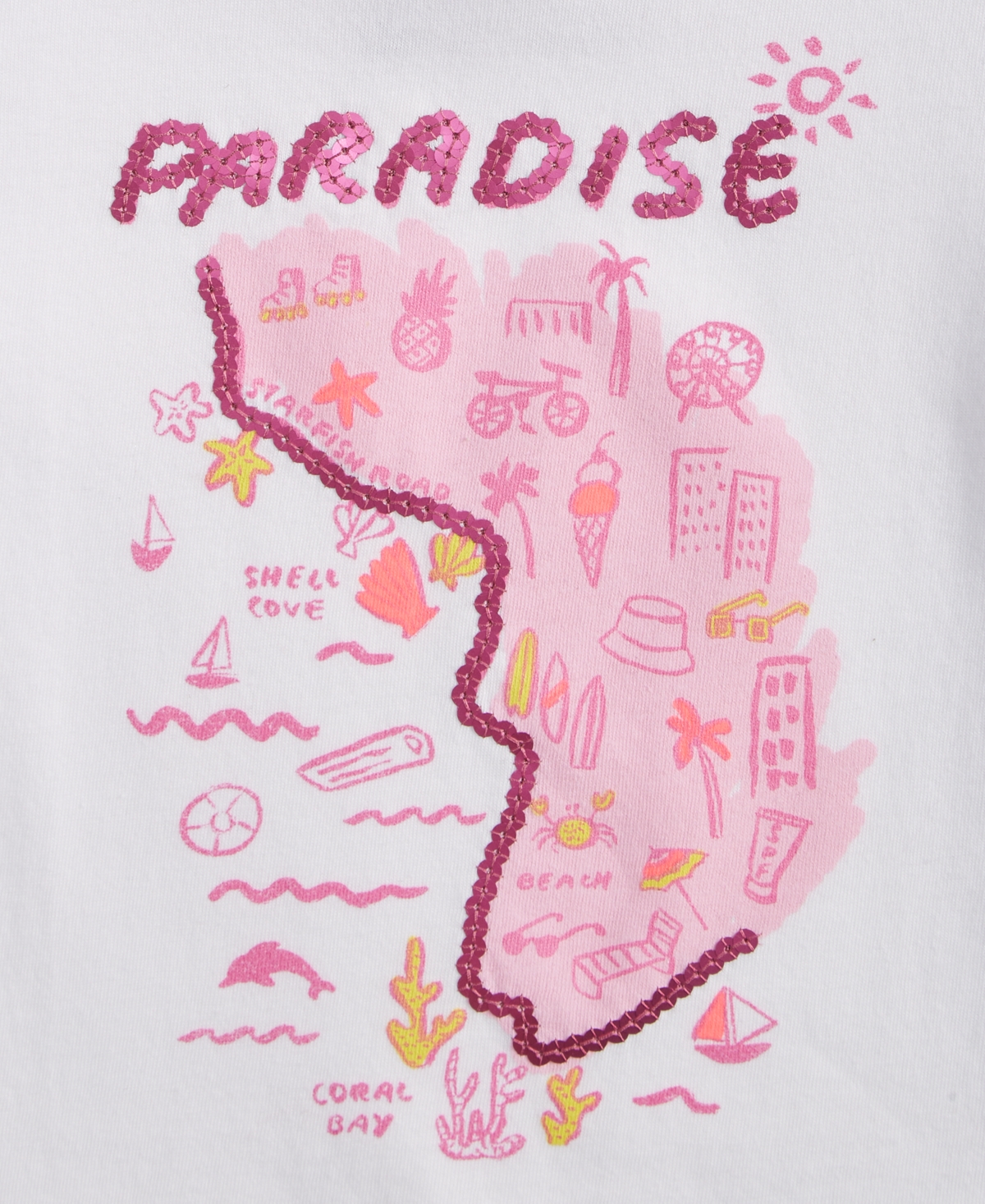 Epic Threads Toddler Girl Paradise Graphic T-shirt, Exclusively At Macy's In Bright Whi