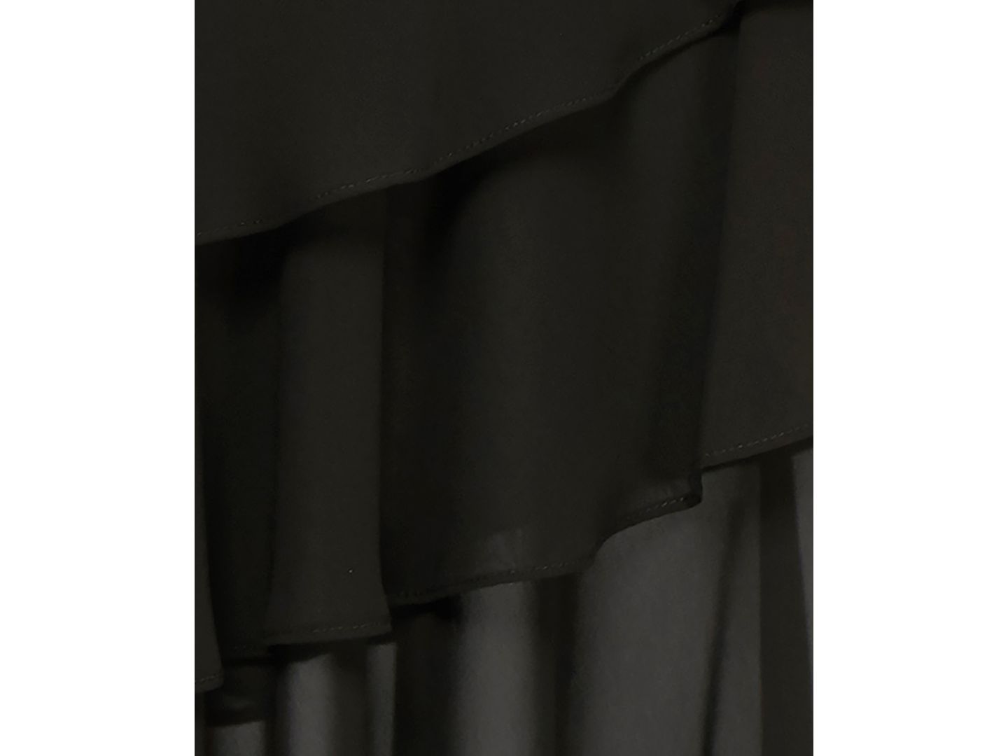 Женская юбка Alex Evenings Tiered Chiffon Midi, цвет: Чёрный — фото 3
