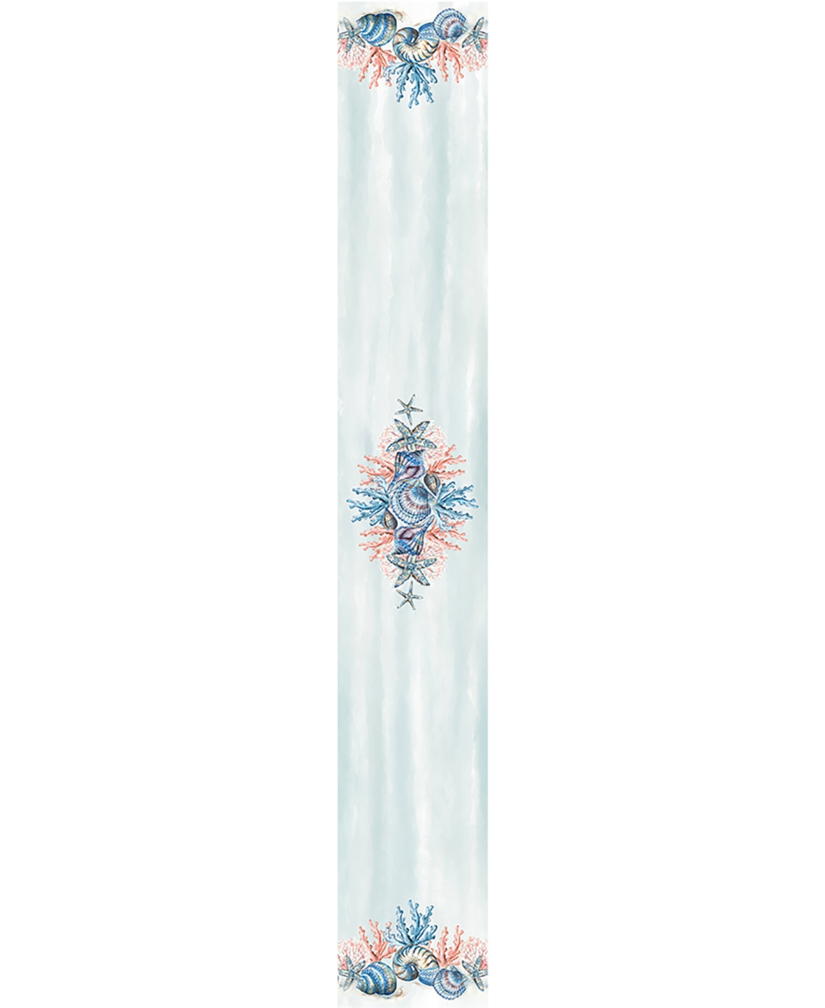 Laural Home Venice Beach Table Runner, 13" X 90" In Blue