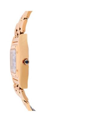 Womens 20x22mm Gold-Tone Panther Link Bracelet Watch