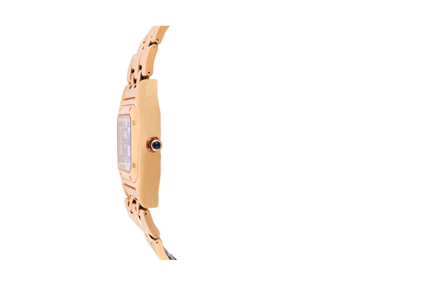 Женские часы Peugeot 20x22mm Gold-Tone Panther Link Bracelet Watch, цвет: Золотой — фото 2