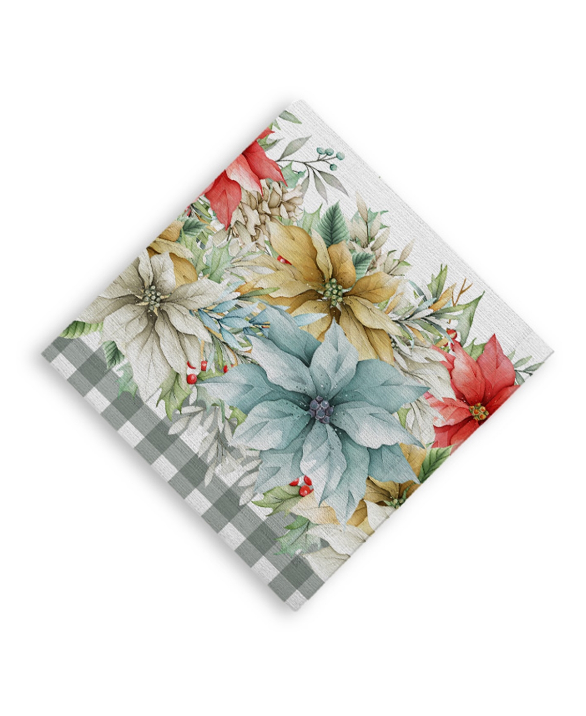 Laural Home Glad Tidings Set Of 4 Napkin, 20" X 20" In Multi