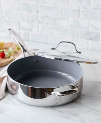 Valencia Pro Stainless Steel 5-Qt. Saut&eacute; Pan with Lid