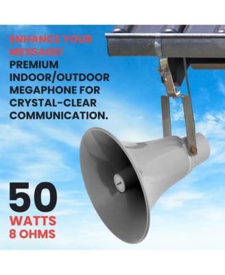 13.5" Indoor/Outdoor 50 Watt PA Horn Speaker with 70V Transformer